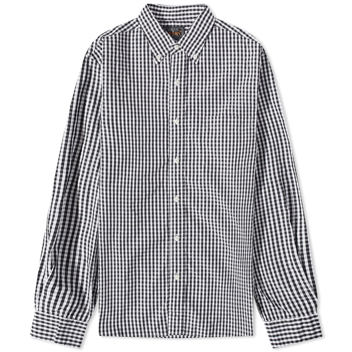 Photo: Beams Plus Men's Gingham Check Oxford Shirt in Black