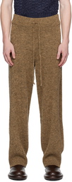 AMOMENTO Brown Mottled Trousers