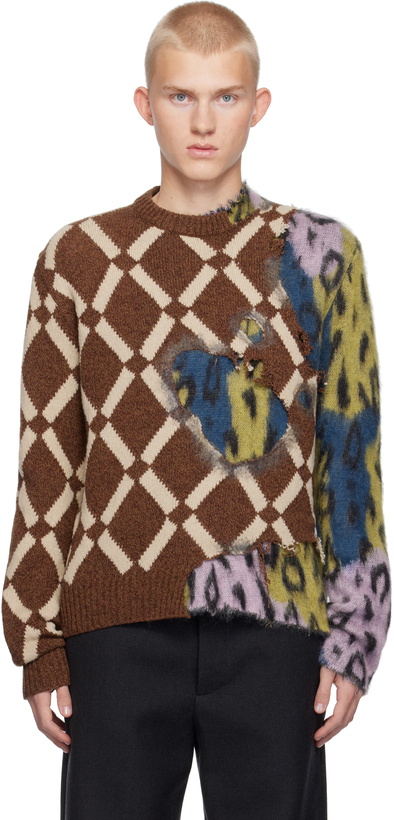Photo: Marni Multicolor Argyle Two-In-One Sweater
