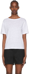 Vince White Linen T-Shirt