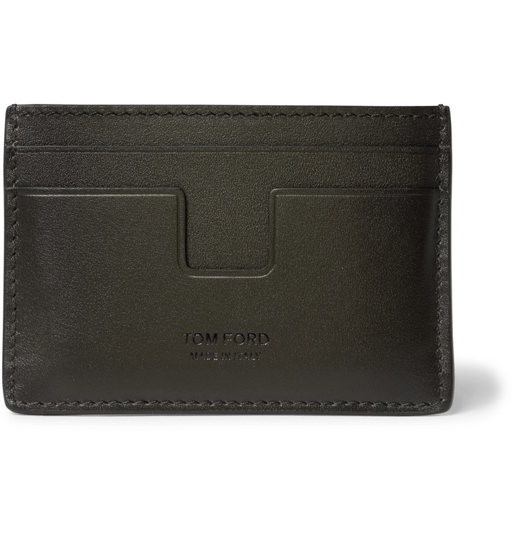 Photo: TOM FORD - Logo-Debossed Leather Cardholder - Brown