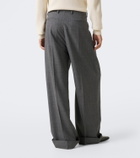 Valentino Herringbone wide-leg pants