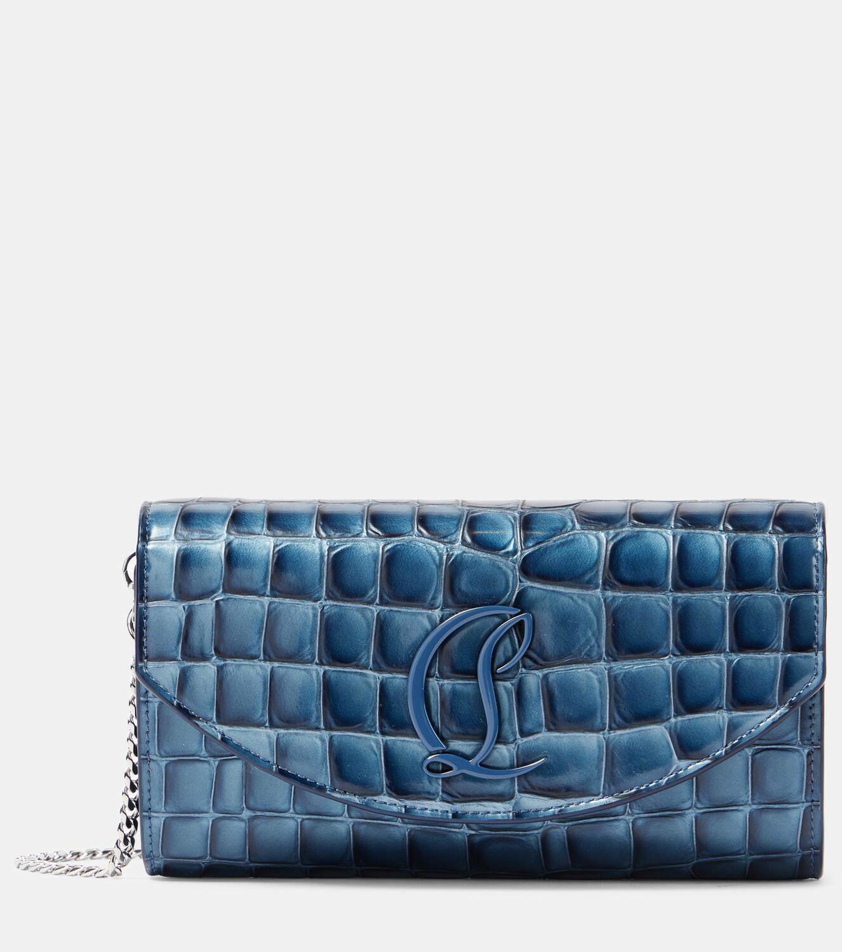 Christian Louboutin Loubi54 leather clutch