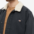 Dickies Men's Sherpa Lined Deck Jacket in Stonewashed Black