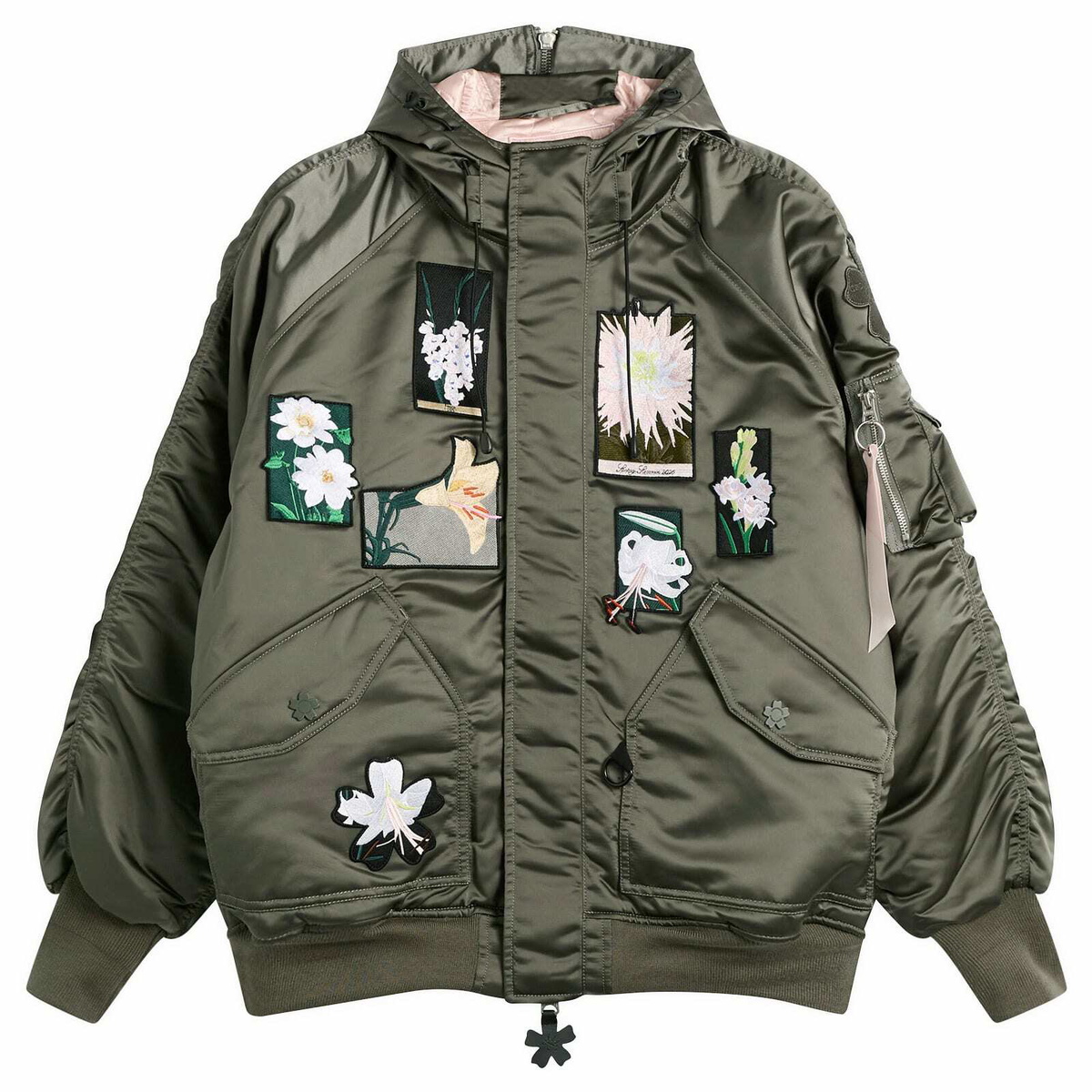 Cecilie Bahnsen Women's x Alpha Industries N-2B Patch Jacket in Vintage Green
