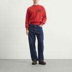 Aries Men's Premium Aged Temple Sweatshirt in Red