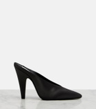 Alaïa Cone satin mules