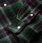 Beams Plus - Button-Down Collar Cotton-Flannel Shirt - Green