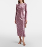 Veronica Beard Gemma floral silk-blend satin midi dress