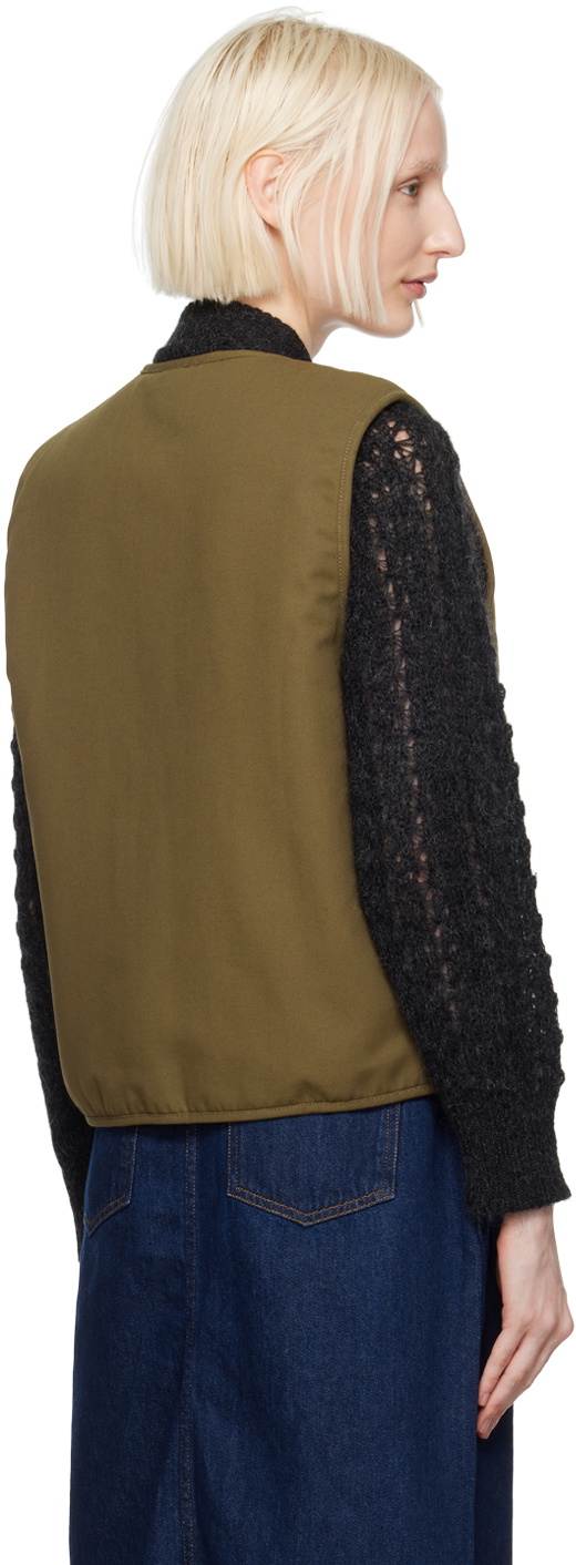 YMC Khaki Wyatt Reversible Vest