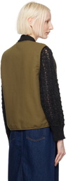 YMC Khaki Wyatt Reversible Vest