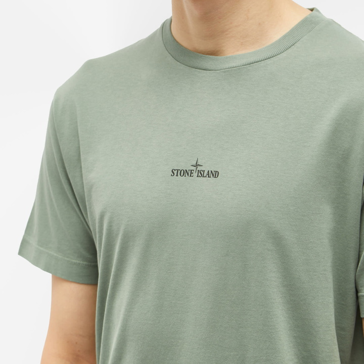 Photo: Stone Island Men's Stamp Back Logo T-Shirt in Sage