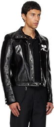 Courrèges Black Reedition Vinyl Jacket
