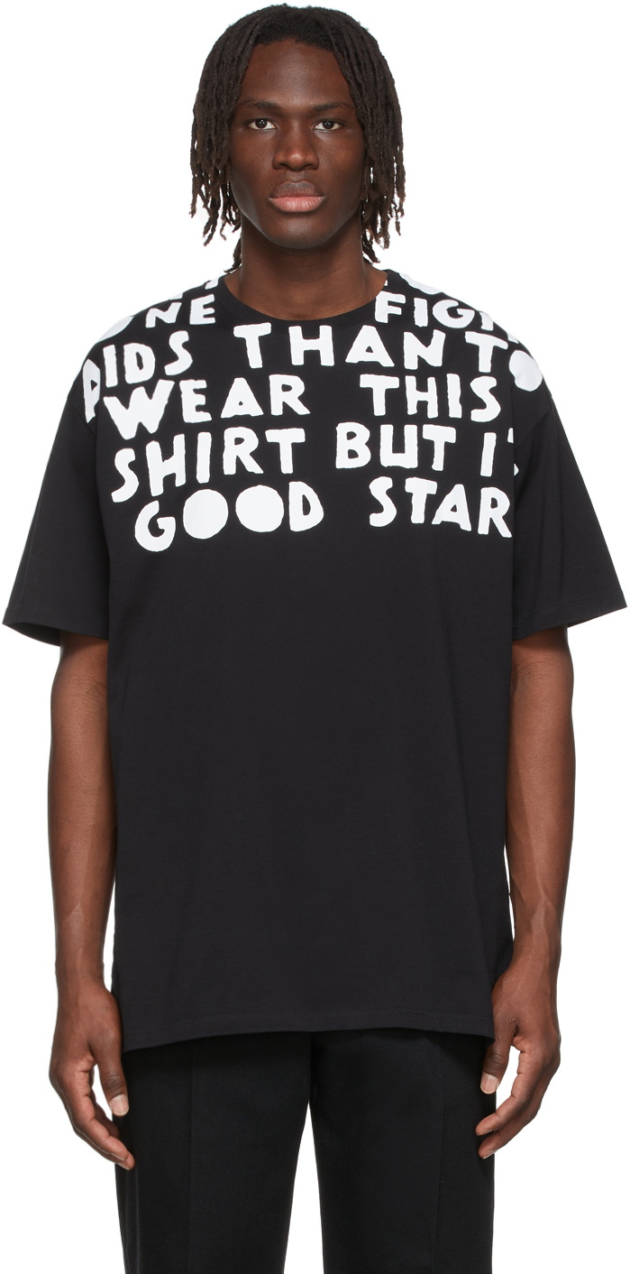 Maison Margiela Black AIDS Jersey T-Shirt Maison Margiela