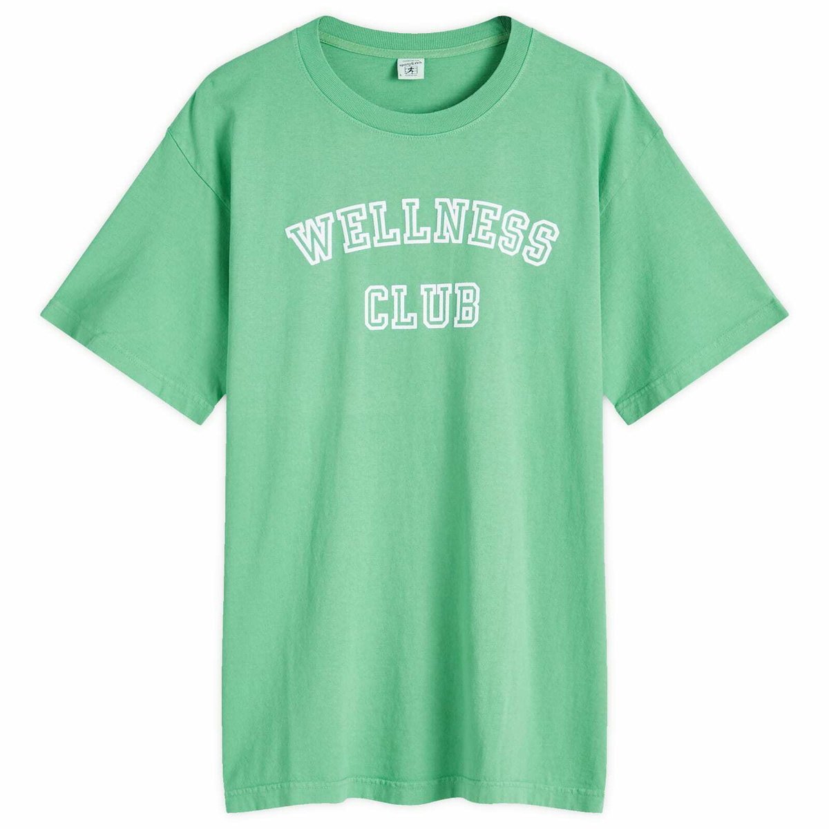 Sporty & Rich NY Resort T-Shirt in White/Verde Sporty & Rich