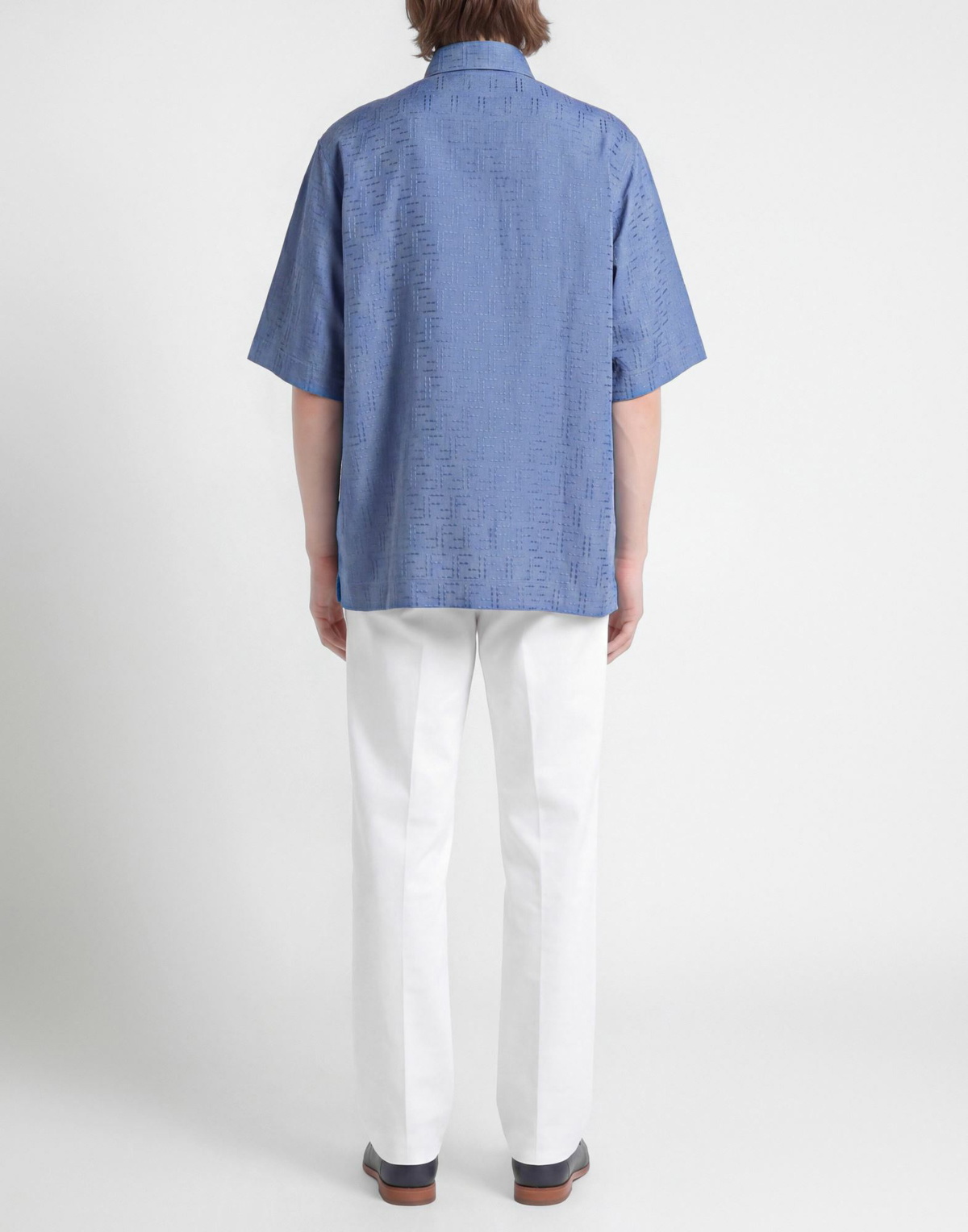 Fendi Mens Shirt Slate in Blue