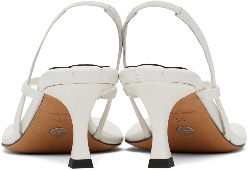 Proenza Schouler White Square Thong Heeled Sandals