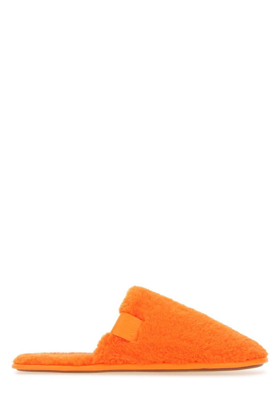 Photo: Loewe Fluo Orange Pile Slippers