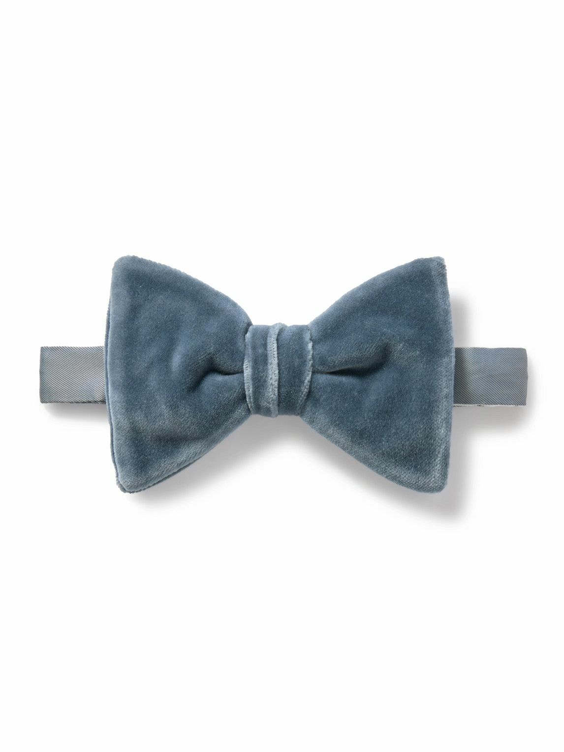 Mr P. - Pre-Tied Cotton-Velvet Bow Tie