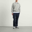 Norse Projects Men's Norse Standard Half Zip Sweatshirt in Grey Melange