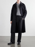 Stòffa - Brushed Wool-Twill Coat - Black