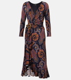 Etro Paisley wrap dress