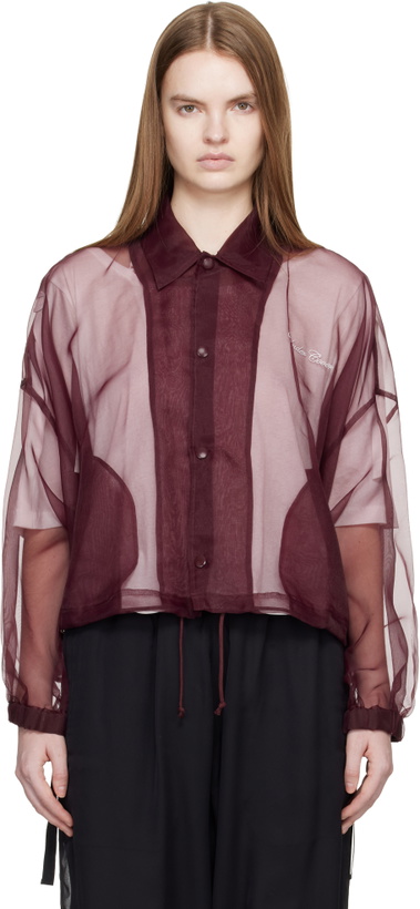 Photo: UNDERCOVER Burgundy UC1E8201 Coach Shirt