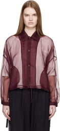 UNDERCOVER Burgundy UC1E8201 Coach Shirt