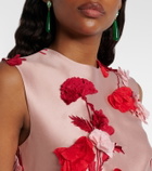 Erdem Floral-appliqué cocktail dress
