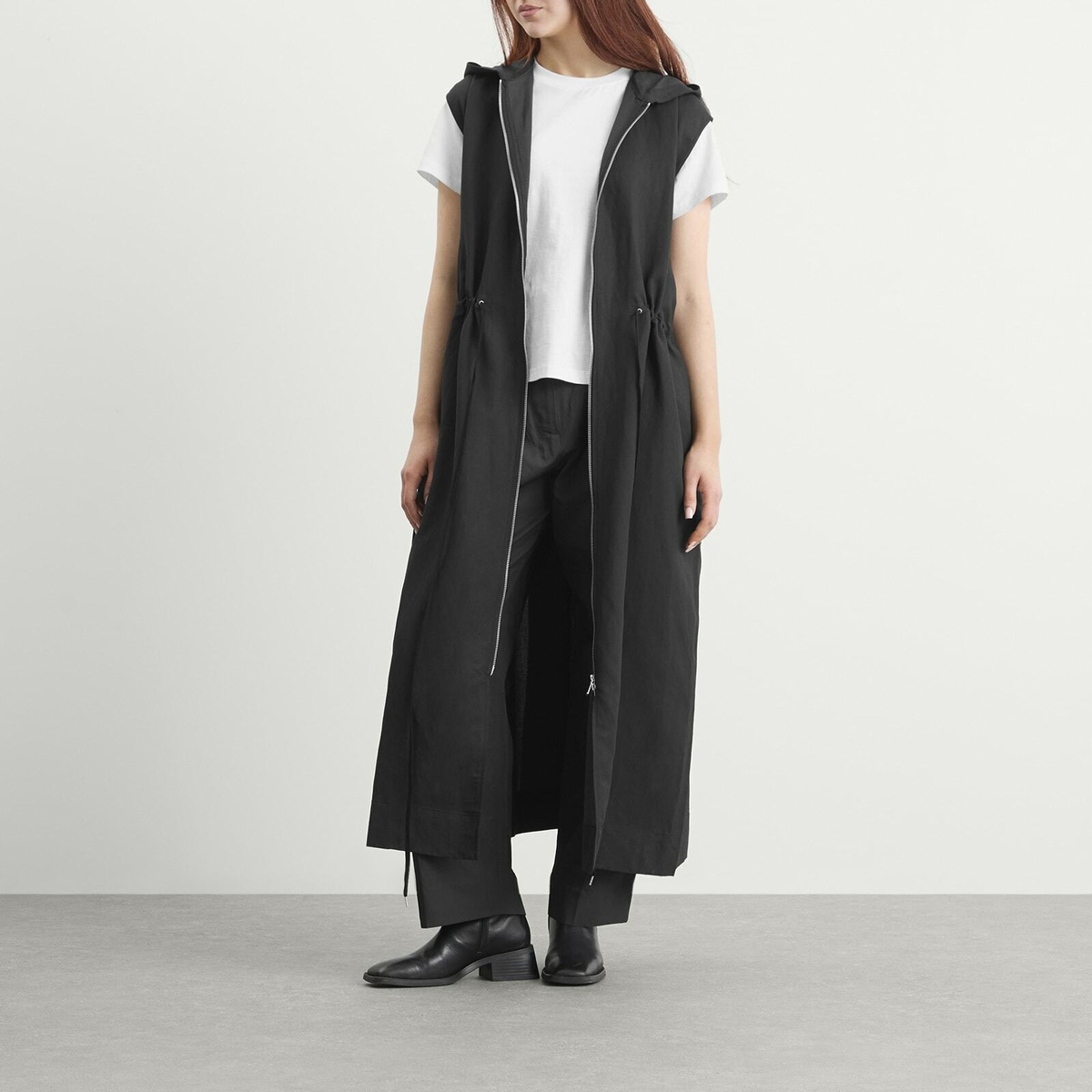 Studio Nicholson Women's Hooded Dress in Black Grape