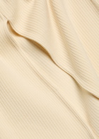 Wardrobe.nyc Ribbed Knit Midi Skirt Cream