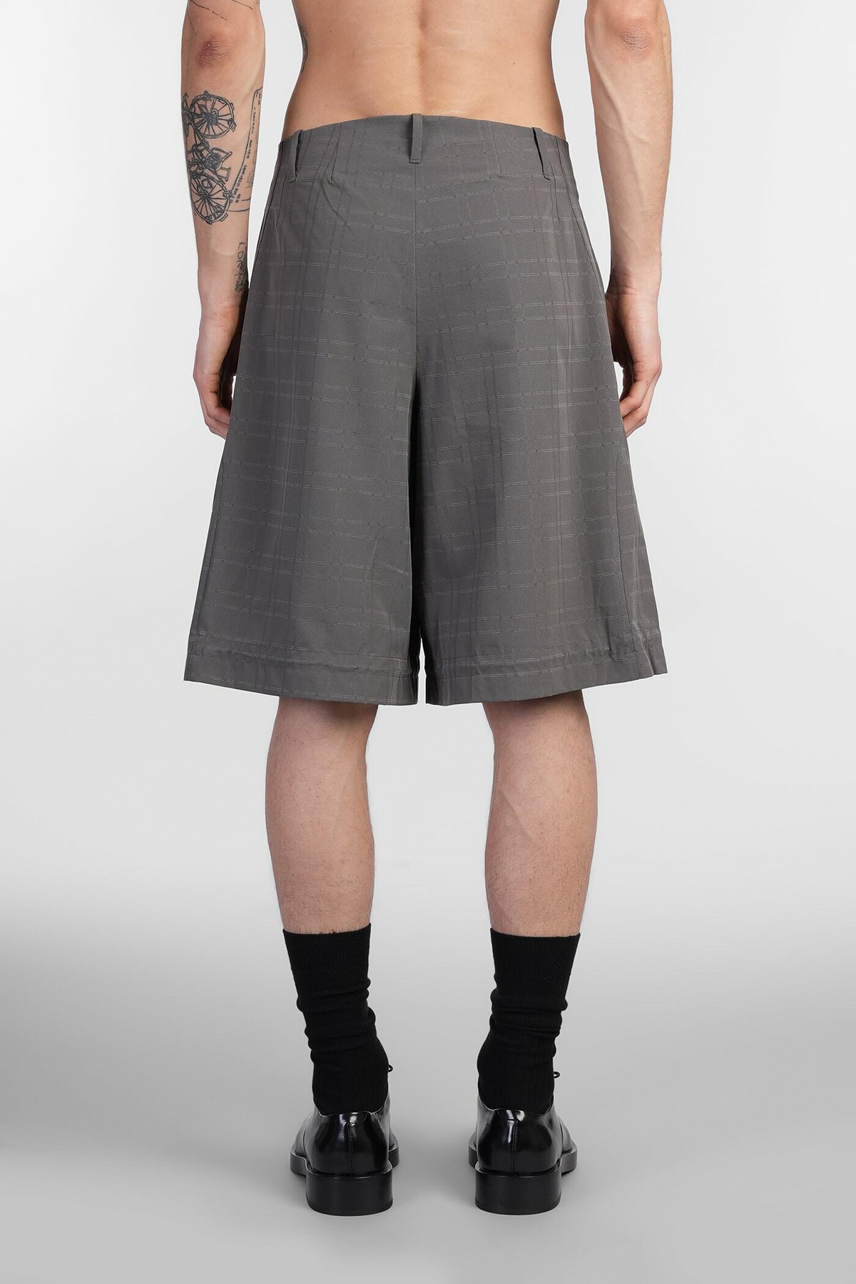 J.L-A.L （ジェイラル） 25SS Mica Shorts グレー J.L-A.L Mica Short Shorts In Grey Polyester J.L - A.L