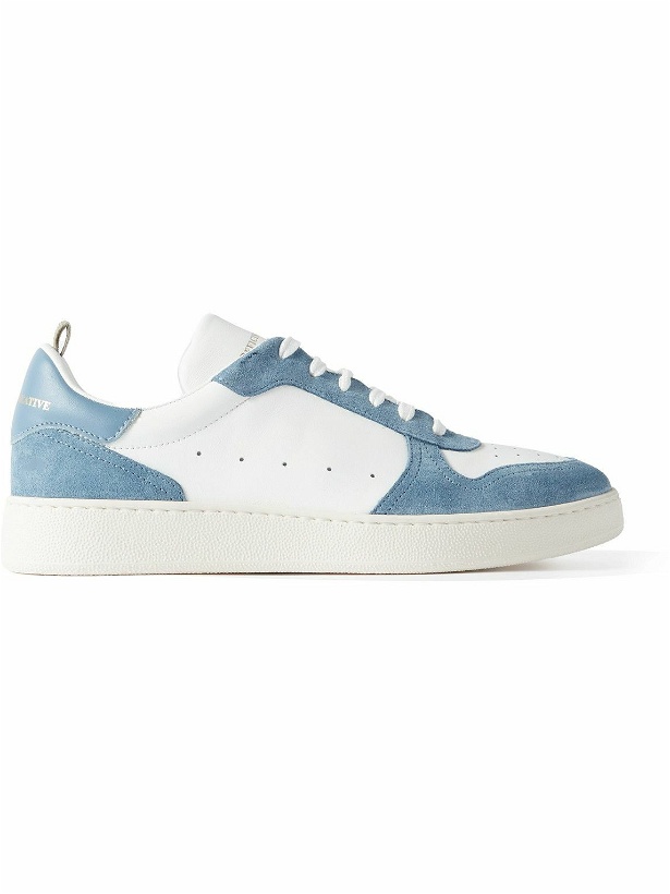Photo: Officine Creative - Mower Suede-Trimmed Leather Sneakers - White