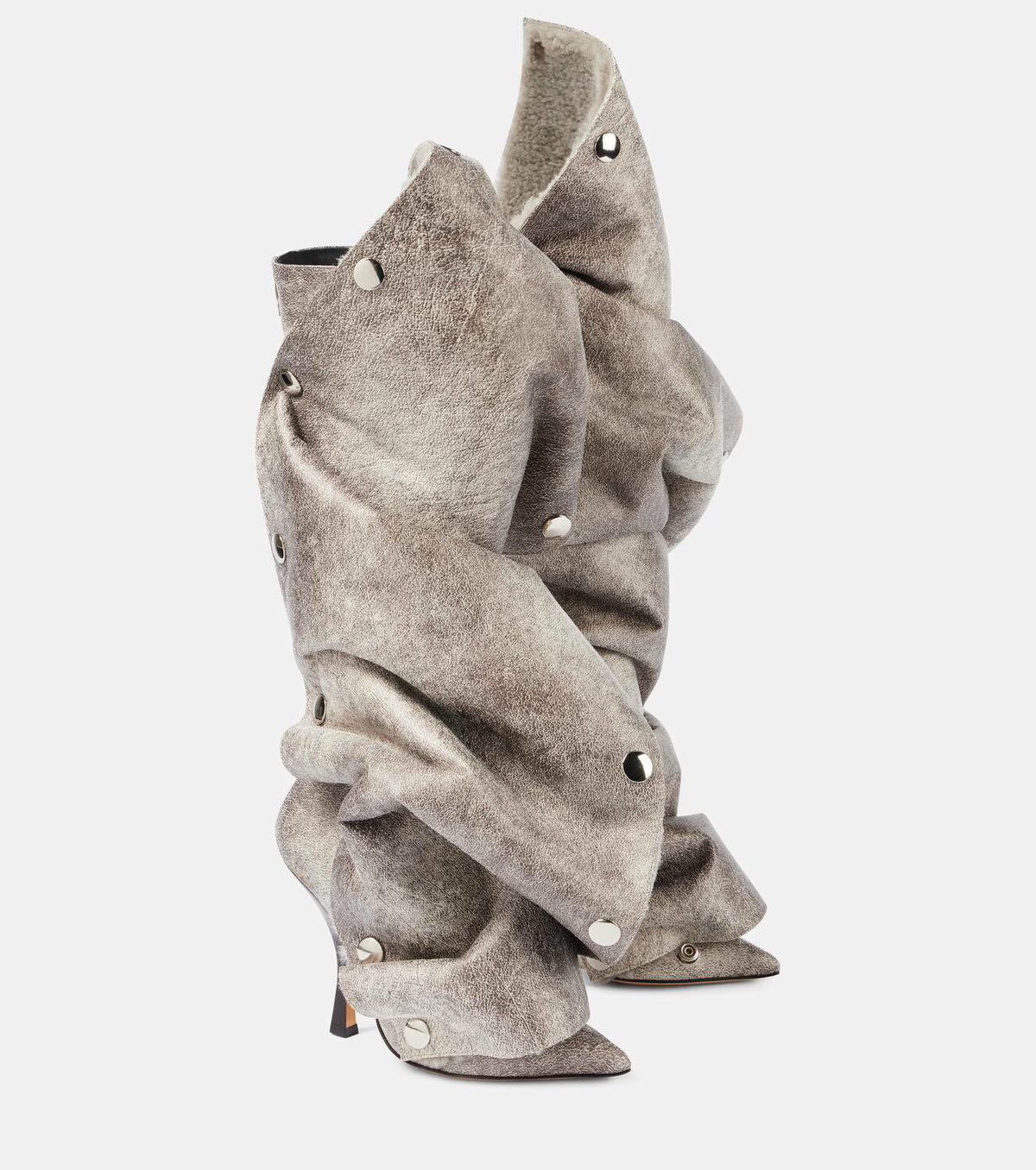 Y/Project Snap faux leather knee-high boots