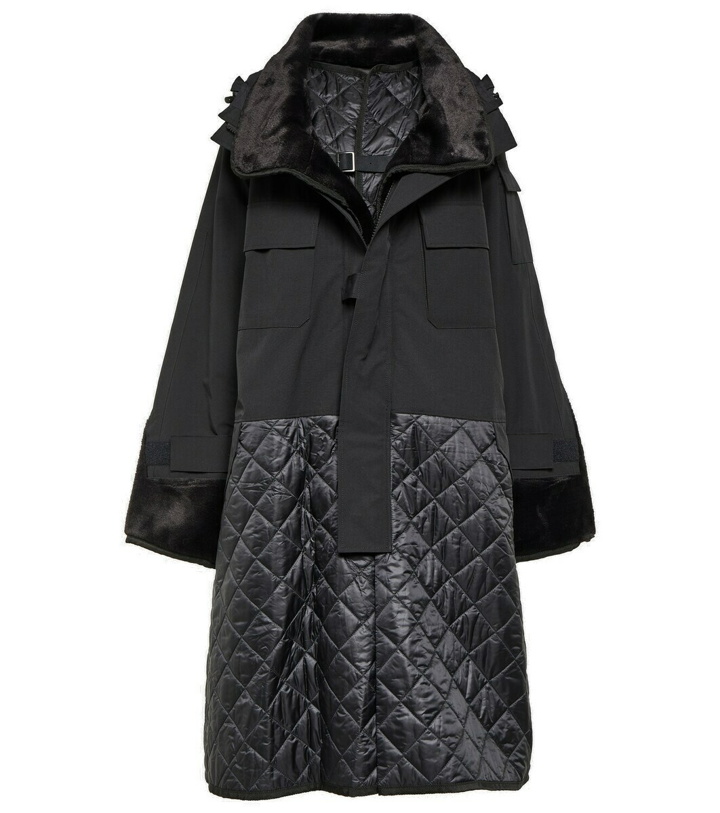 Photo: Junya Watanabe Quilted faux shearling-lined coat
