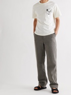 JACQUEMUS - Mélange Linen-Blend Trousers - Gray