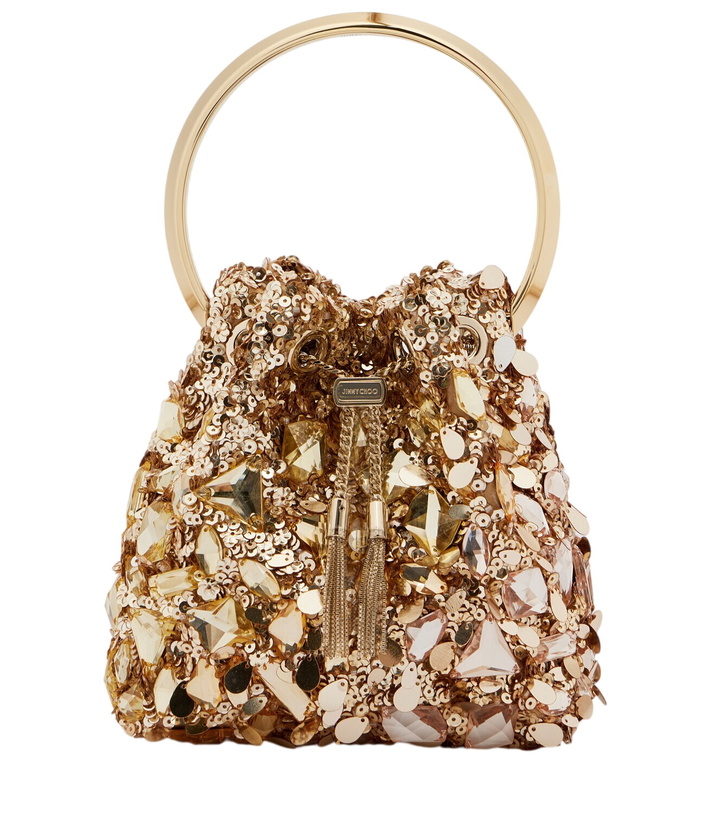 Photo: Jimmy Choo Bon Bon Small embellished bucket bag