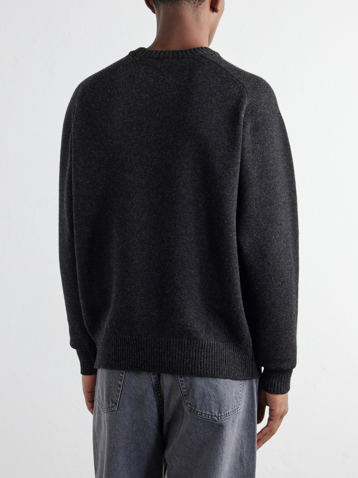A.PRESSE - Paneled Wool Sweater - Gray