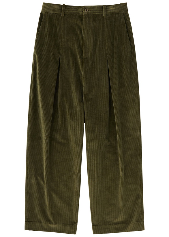 Photo: Loewe Wide-leg Corduroy Trousers Khaki