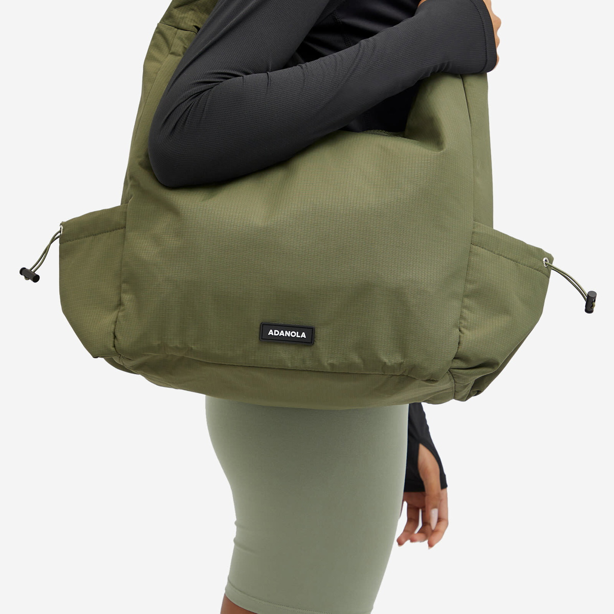 Adanola Women's Toggle Shoulder Bag in Khaki