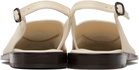 HEREU Off-White Juliol Slingback Flats
