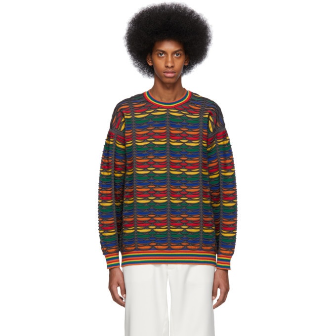 Photo: Issey Miyake Men Multicolor Roll Pattern Sweater