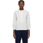 Blue Blue Japan White Vintage Dobby Shirt