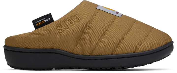 Photo: Carhartt Work In Progress Brown SUBU Edition Cordura Slippers