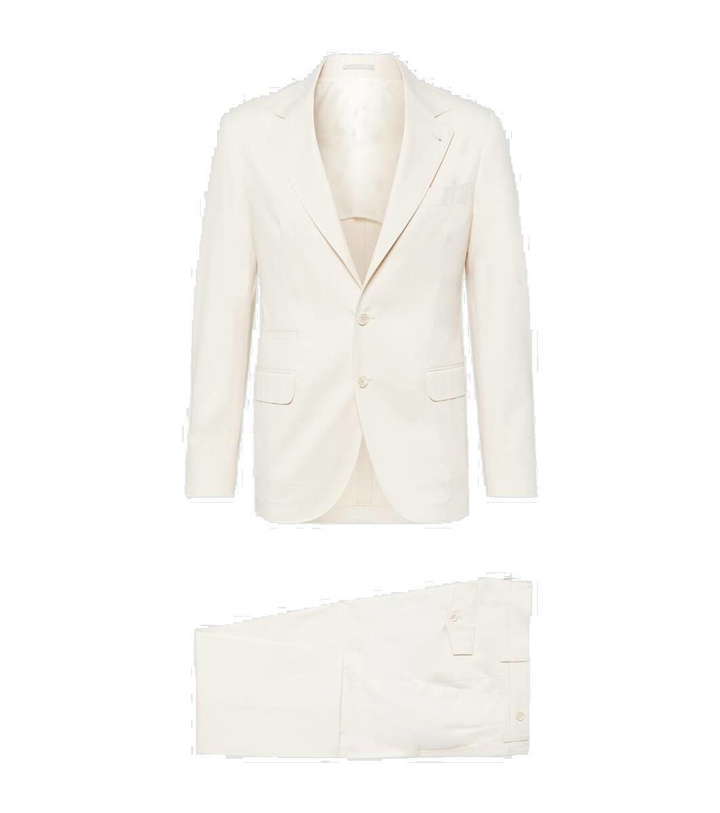 Photo: Brunello Cucinelli Cotton and cashmere suit
