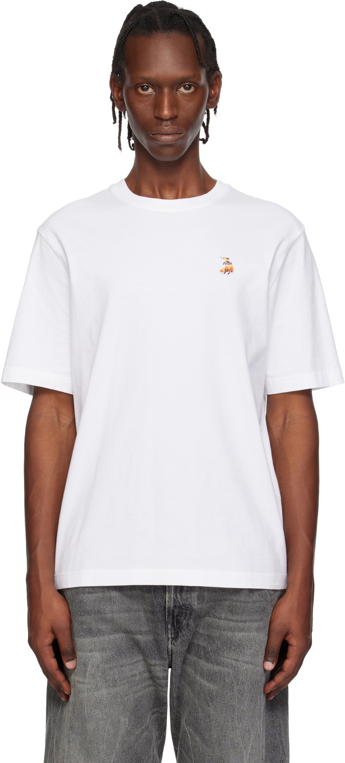Maison Kitsuné White Dreaming Fox Comfort T-shirt