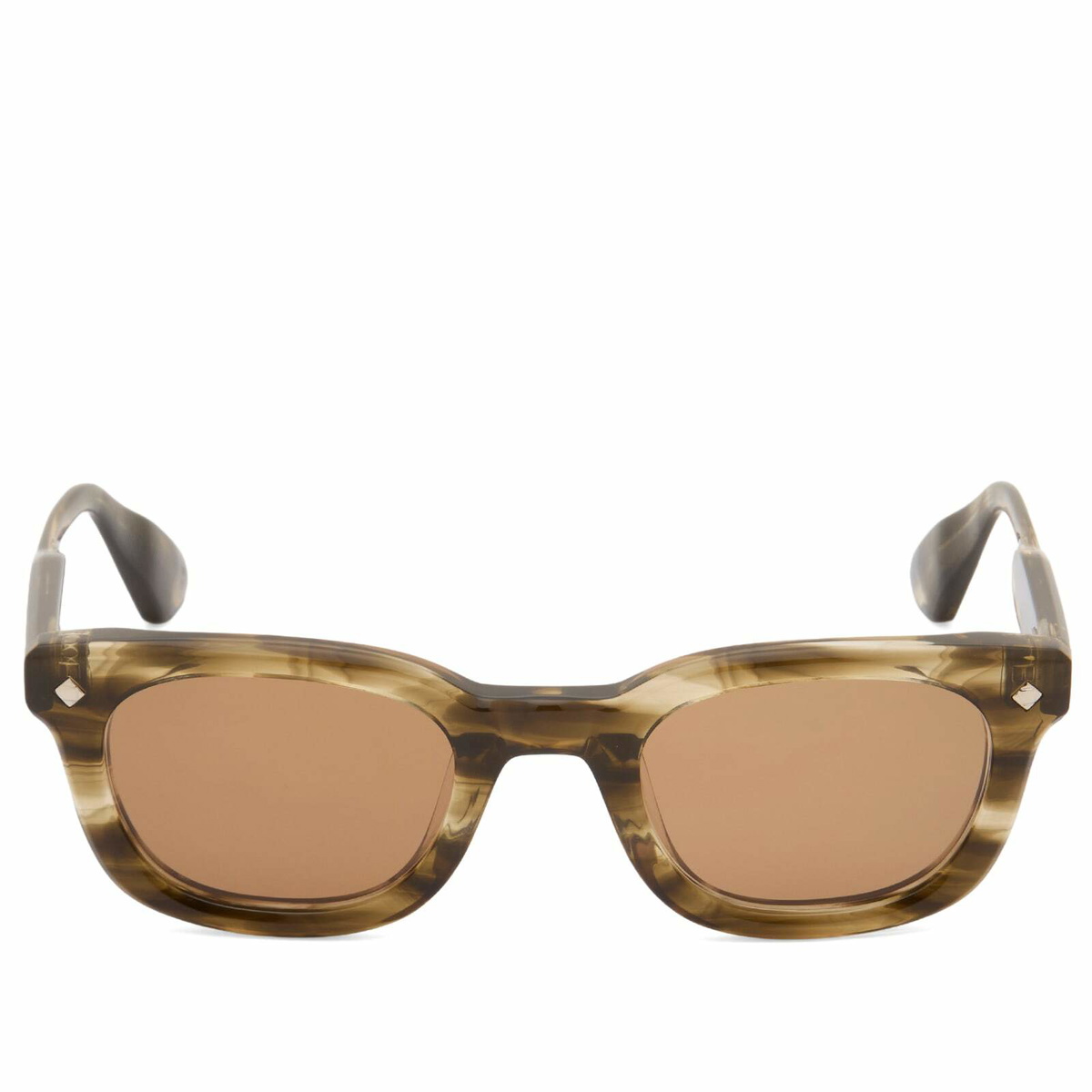 Lunetterie Générale One More Night Sunglasses in Olive/Palladium 