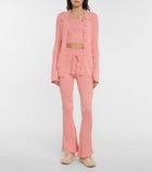 Live The Process - Tuxedo ribbed-knit cardigan