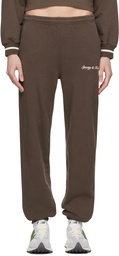 Sporty & Rich Brown Syracuse Sweatpants