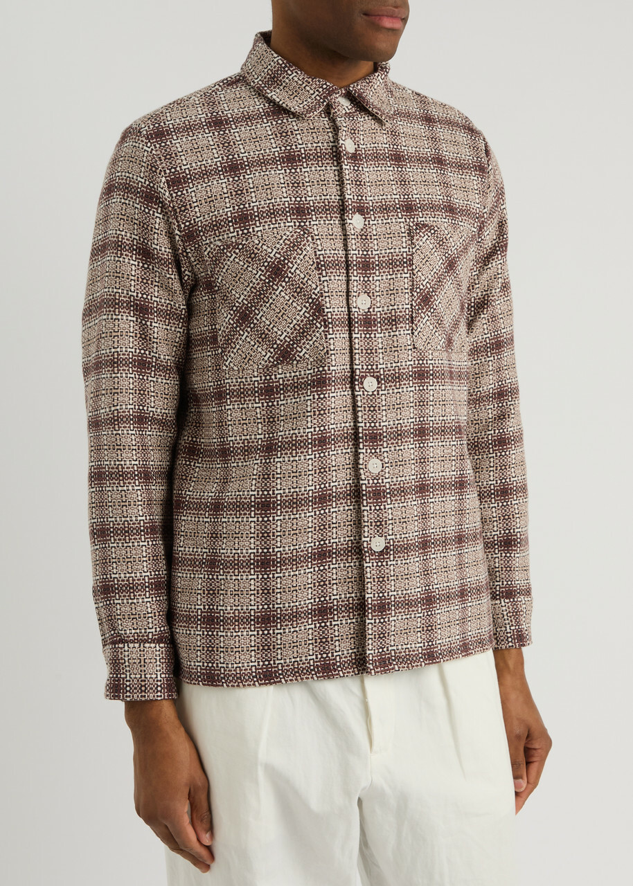 Wax London Whiting Cotton-blend Overshirt Cream